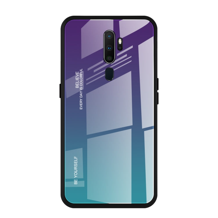 For OPPO A9 (2020) Gradient Color Glass Case
