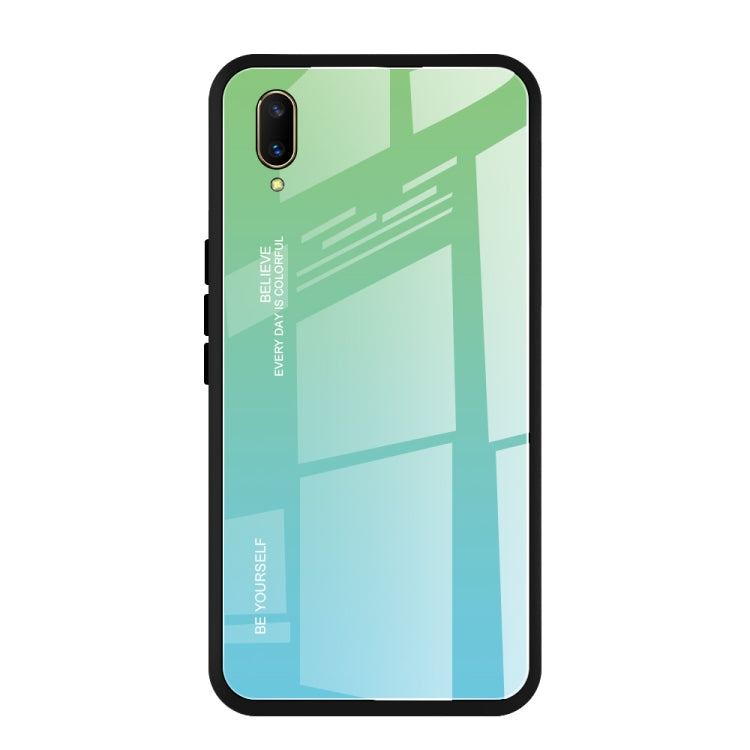 For Vivo V11 Gradient Color Glass Case