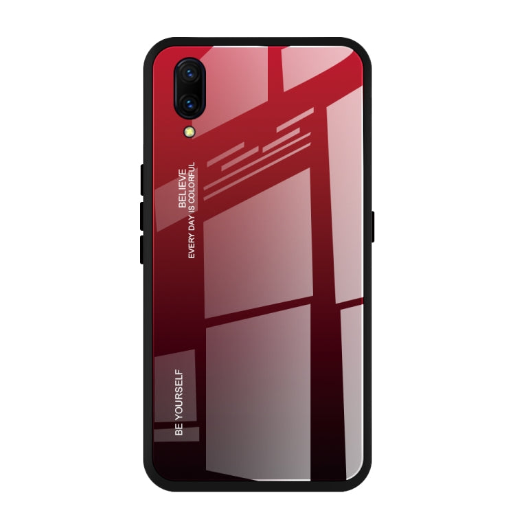 For Vivo X23 Gradient Color Glass Case