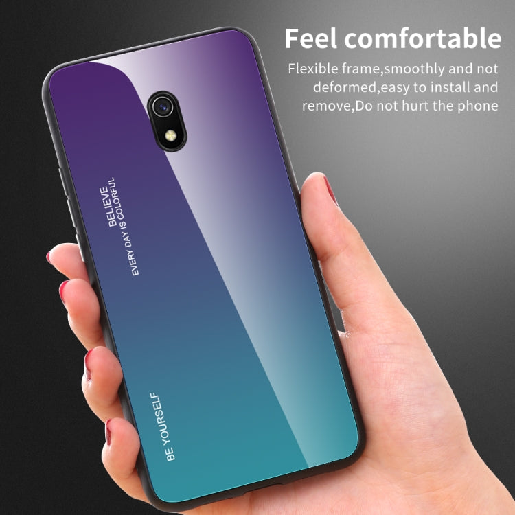 For Xiaomi Redmi 8A Gradient Color Glass Case