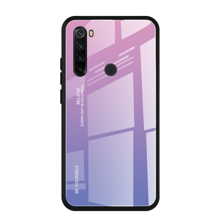 For Xiaomi Redmi Note 8T Gradient Color Glass Case
