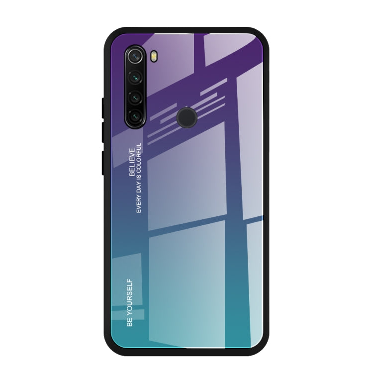 For Xiaomi Redmi Note 8T Gradient Color Glass Case