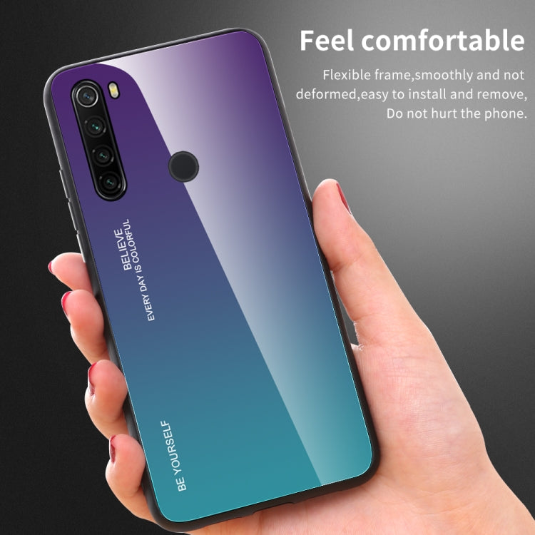 For Xiaomi Redmi Note 8T Gradient Color Glass Case