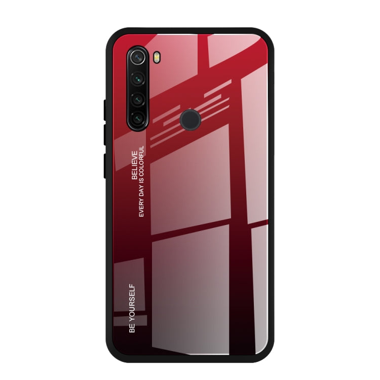 For Xiaomi Redmi Note 8T Gradient Color Glass Case