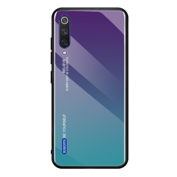 For Xiaomi Mi CC9e Gradient Color Glass Case