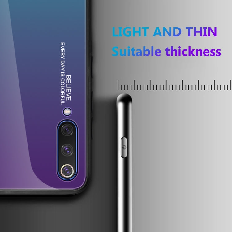 For Xiaomi Mi CC9e Gradient Color Glass Case