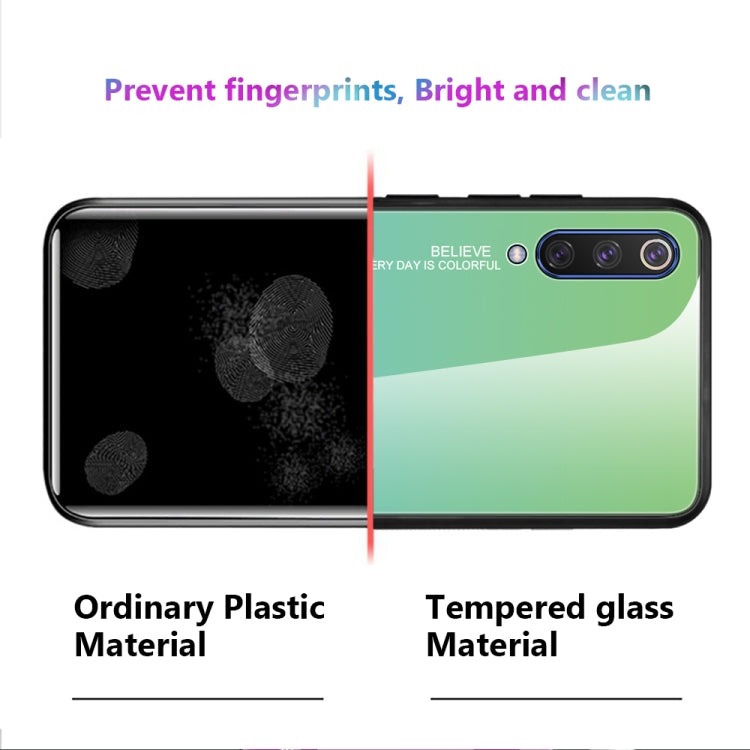 For Xiaomi Mi CC9e Gradient Color Glass Case