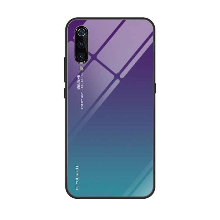 For Xiaomi Mi 9 Gradient Color Glass Case