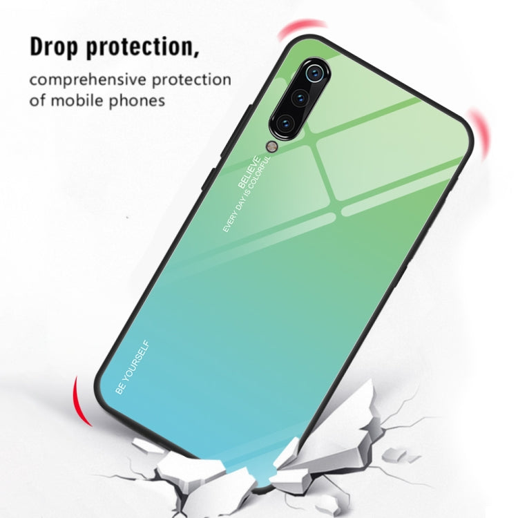 For Xiaomi Mi 9 Gradient Color Glass Case