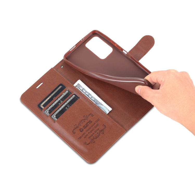 For Xiaomi Redmi Note 11 / Poco M4 Pro 5G AZNS Sheepskin Texture Horizontal Flip Leather Phone Case with Holder & Card Slots & Wallet