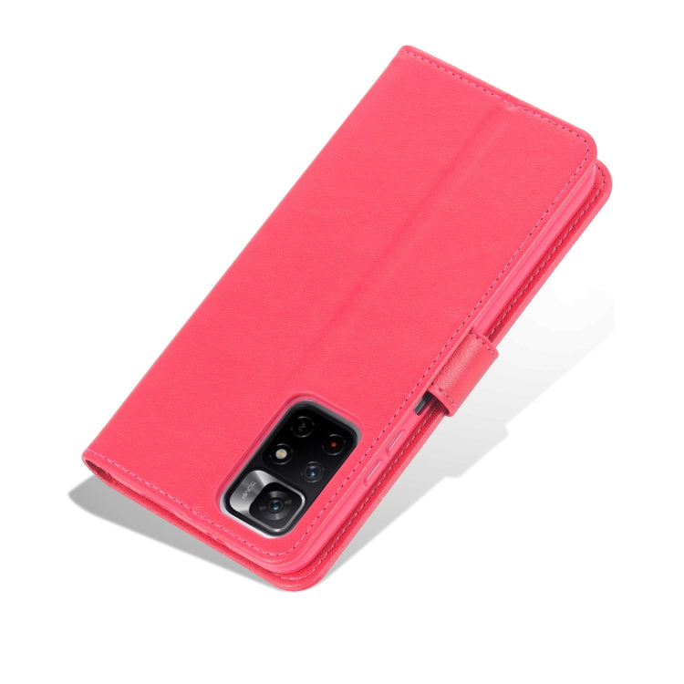 For Xiaomi Redmi Note 11 / Poco M4 Pro 5G AZNS Sheepskin Texture Horizontal Flip Leather Phone Case with Holder & Card Slots & Wallet