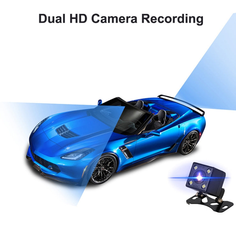 2 inch HD Dual Lens 1080P No Light Night Vision Hidden Driving Recorder with Aromatherapy, SD Card Memory:16G