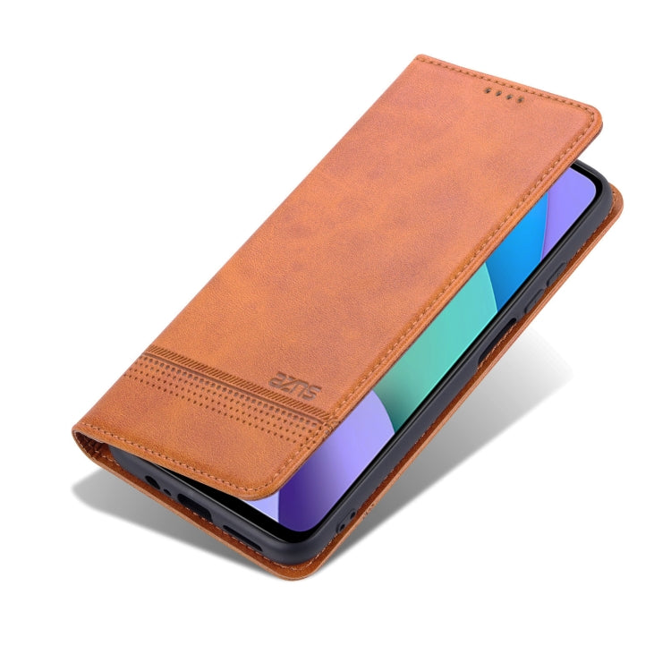 For Xiaomi Redmi Note 11 AZNS Magnetic Calf Texture Horizontal Flip Leather Phone Case with Card Slots & Holder & Wallet