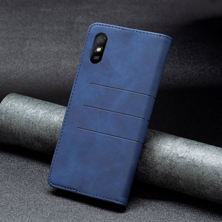 For Xiaomi Redmi 9A Magnetic Splicing Leather Phone Case