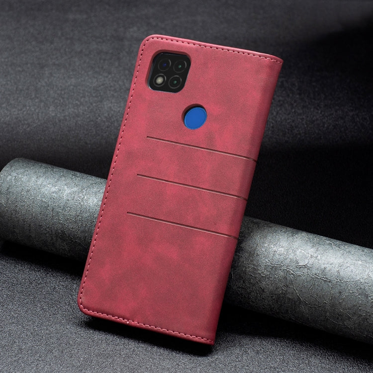 For Xiaomi Redmi 9C Magnetic Splicing Leather Phone Case