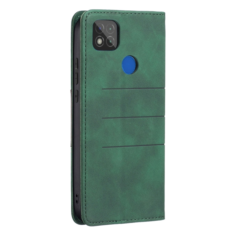 For Xiaomi Redmi 9C Magnetic Splicing Leather Phone Case