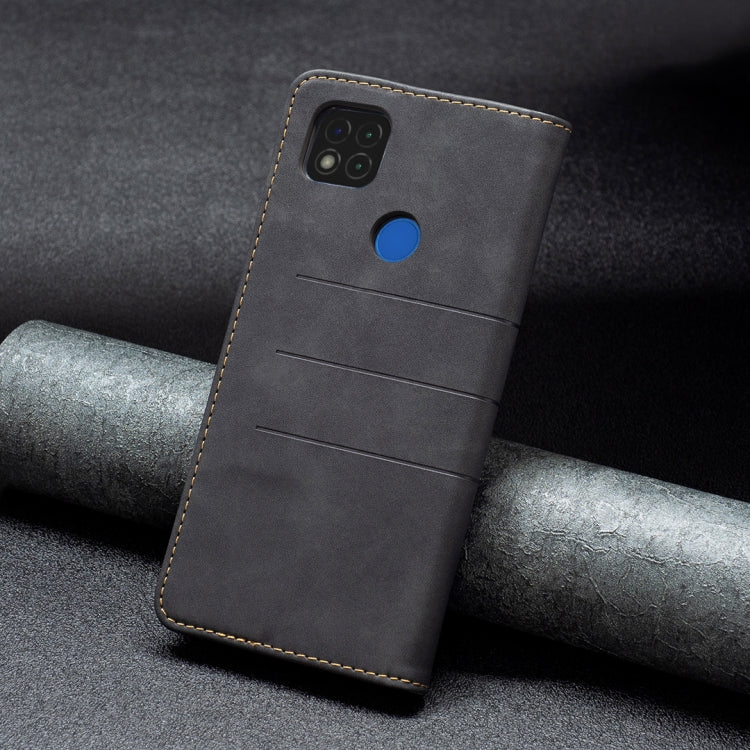 For Xiaomi Redmi 9C Magnetic Splicing Leather Phone Case