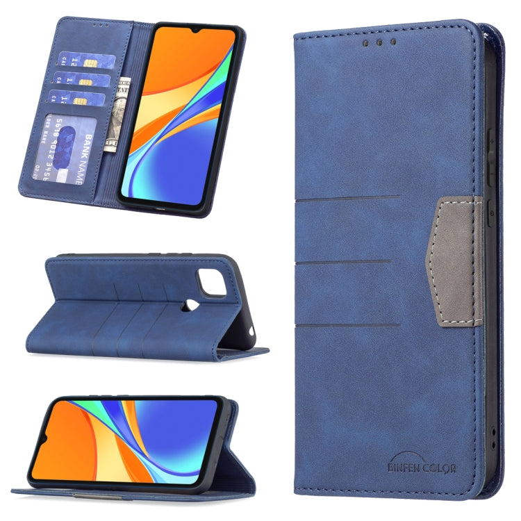 For Xiaomi Redmi 9C Magnetic Splicing Leather Phone Case