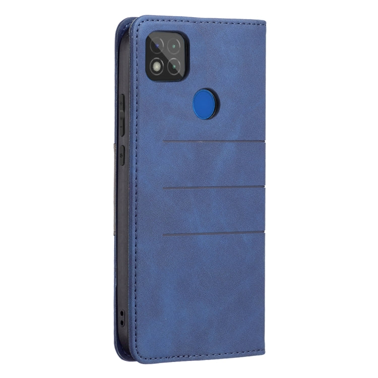 For Xiaomi Redmi 9C Magnetic Splicing Leather Phone Case