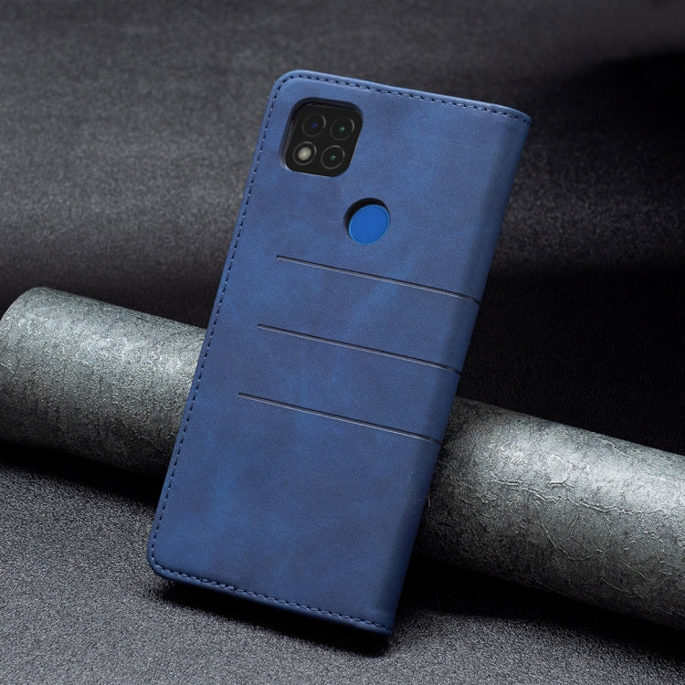 For Xiaomi Redmi 9C Magnetic Splicing Leather Phone Case