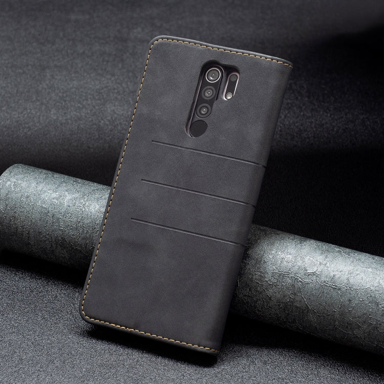 For Xiaomi Redmi 9 Magnetic Splicing Leather Phone Case