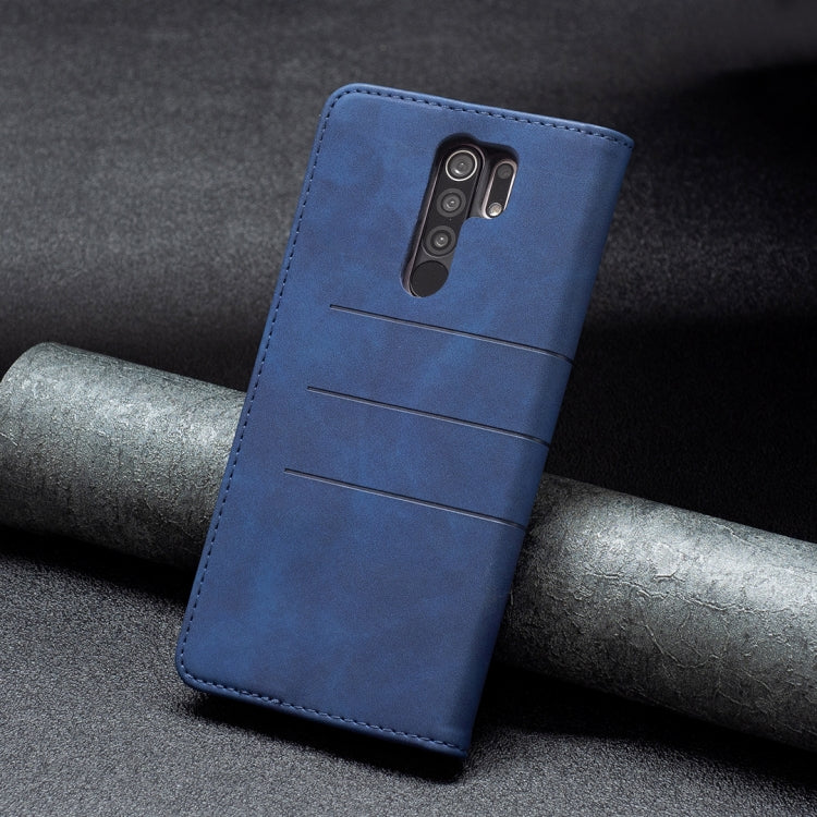 For Xiaomi Redmi 9 Magnetic Splicing Leather Phone Case