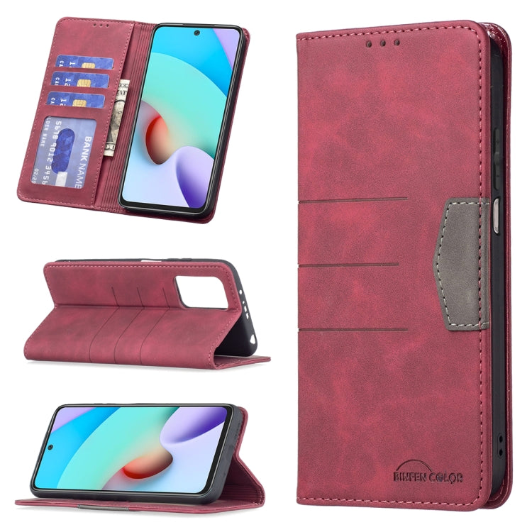 For Xiaomi Redmi 10 Magnetic Splicing Leather Phone Case