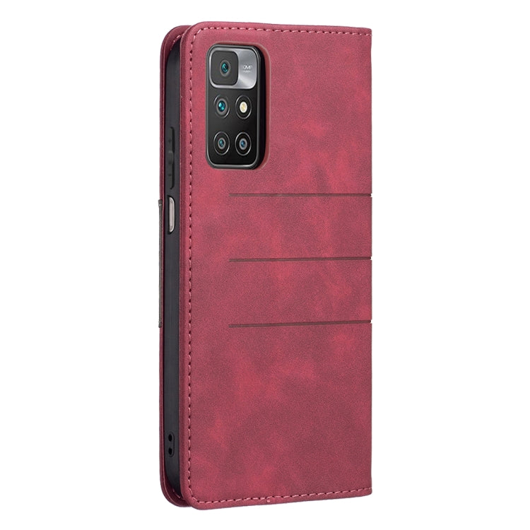 For Xiaomi Redmi 10 Magnetic Splicing Leather Phone Case