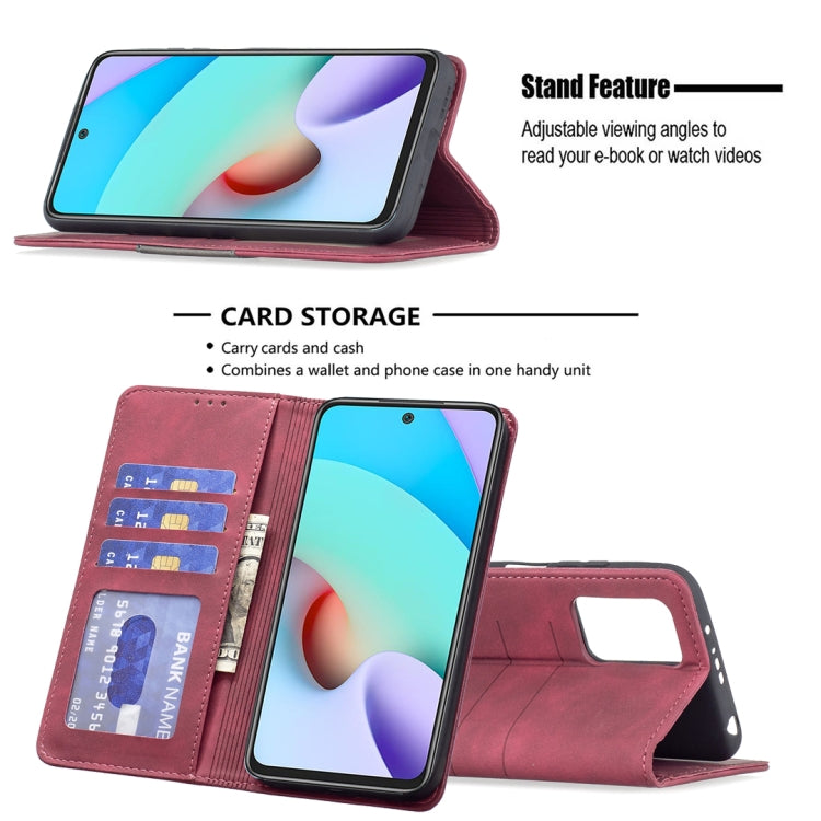 For Xiaomi Redmi 10 Magnetic Splicing Leather Phone Case