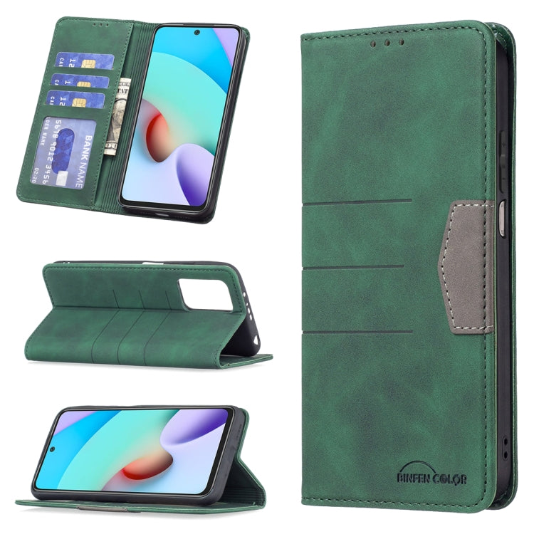 For Xiaomi Redmi 10 Magnetic Splicing Leather Phone Case