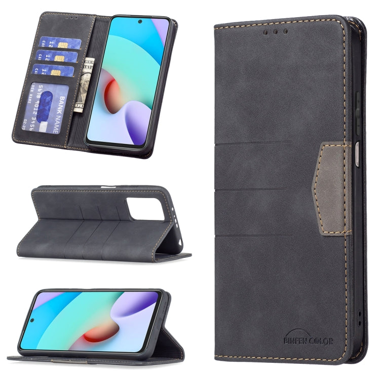 For Xiaomi Redmi 10 Magnetic Splicing Leather Phone Case