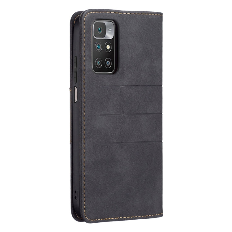For Xiaomi Redmi 10 Magnetic Splicing Leather Phone Case