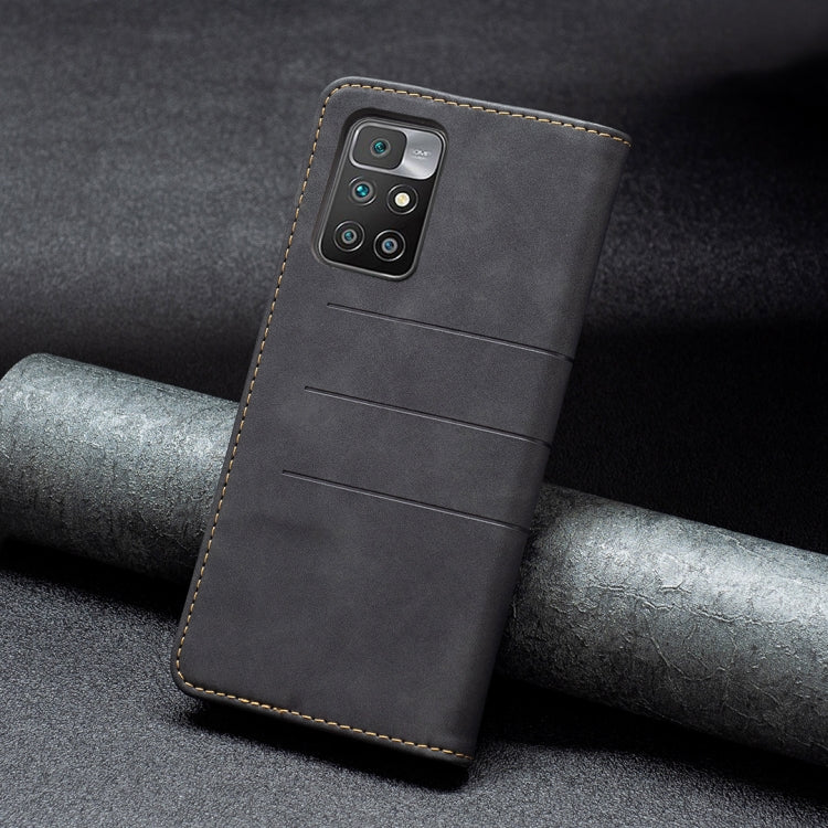 For Xiaomi Redmi 10 Magnetic Splicing Leather Phone Case