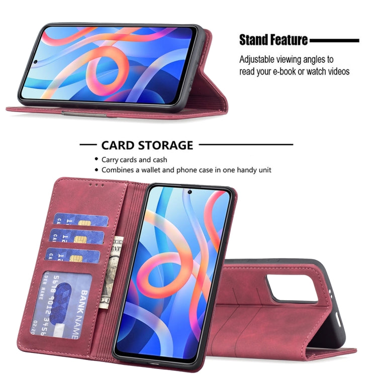 For Xiaomi Redmi Note 11 5G Magnetic Splicing Leather Phone Case