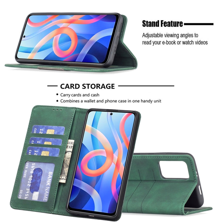 For Xiaomi Redmi Note 11 5G Magnetic Splicing Leather Phone Case