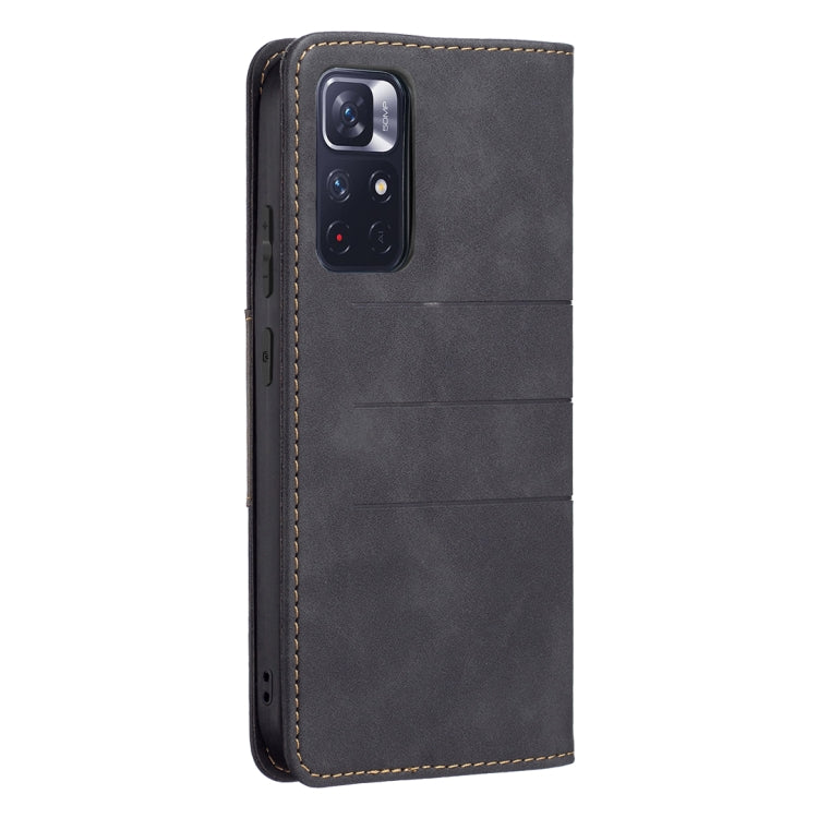 For Xiaomi Redmi Note 11 5G Magnetic Splicing Leather Phone Case