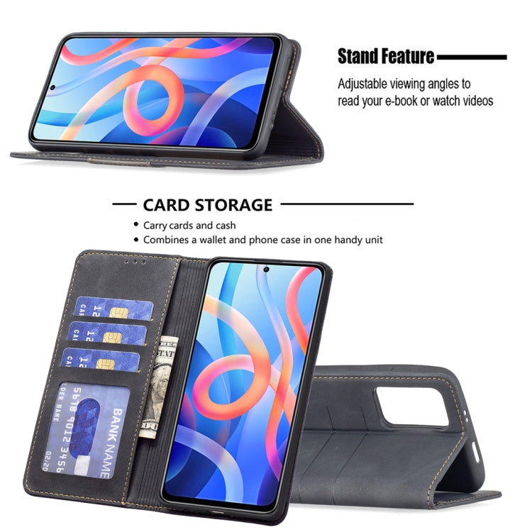 For Xiaomi Redmi Note 11 5G Magnetic Splicing Leather Phone Case