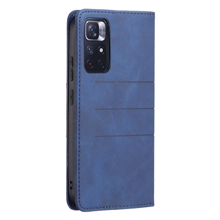 For Xiaomi Redmi Note 11 5G Magnetic Splicing Leather Phone Case