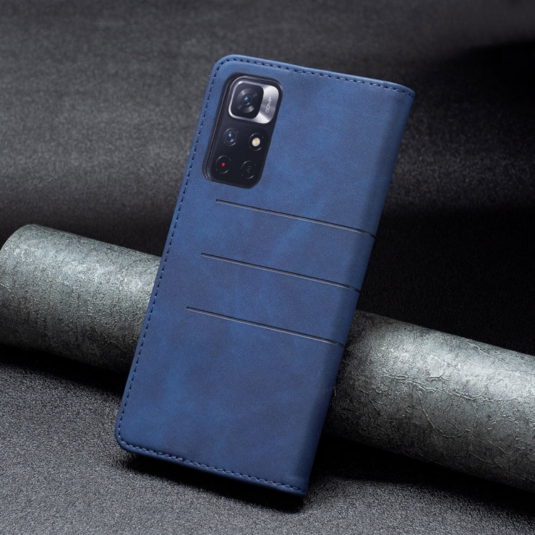 For Xiaomi Redmi Note 11 5G Magnetic Splicing Leather Phone Case