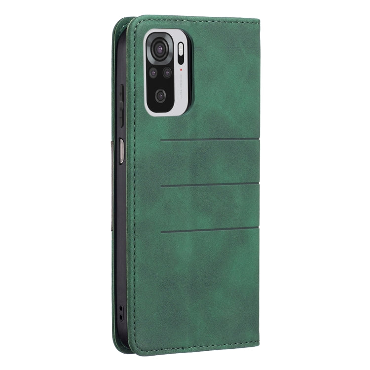 For Xiaomi Redmi Note 10 4G / 10S Magnetic Splicing Leather Phone Case