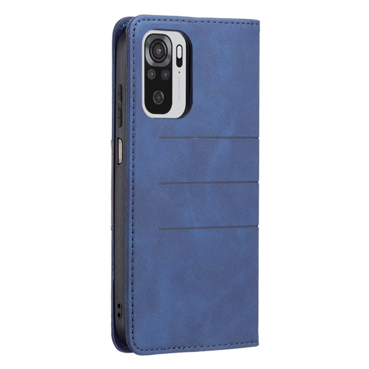 For Xiaomi Redmi Note 10 4G / 10S Magnetic Splicing Leather Phone Case