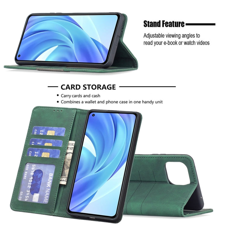 For Xiaomi Mi 11 Lite Magnetic Splicing Leather Phone Case