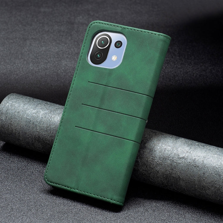 For Xiaomi Mi 11 Lite Magnetic Splicing Leather Phone Case