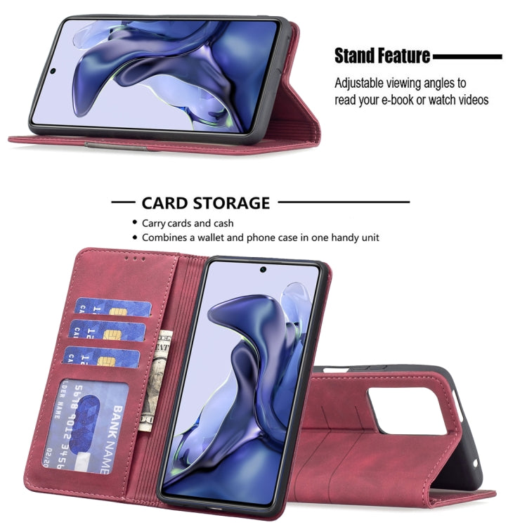 For Xiaomi Mi 11T / 11T Pro Magnetic Splicing Leather Phone Case