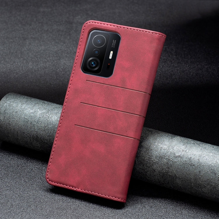 For Xiaomi Mi 11T / 11T Pro Magnetic Splicing Leather Phone Case