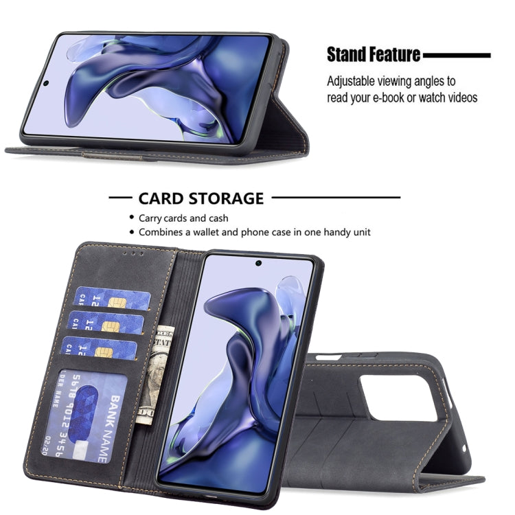 For Xiaomi Mi 11T / 11T Pro Magnetic Splicing Leather Phone Case