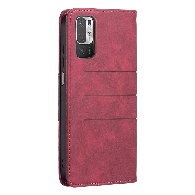 For Xiaomi Poco M3 Pro / Redmi Note 10 5G / 10T 5G Magnetic Splicing Leather Phone Case