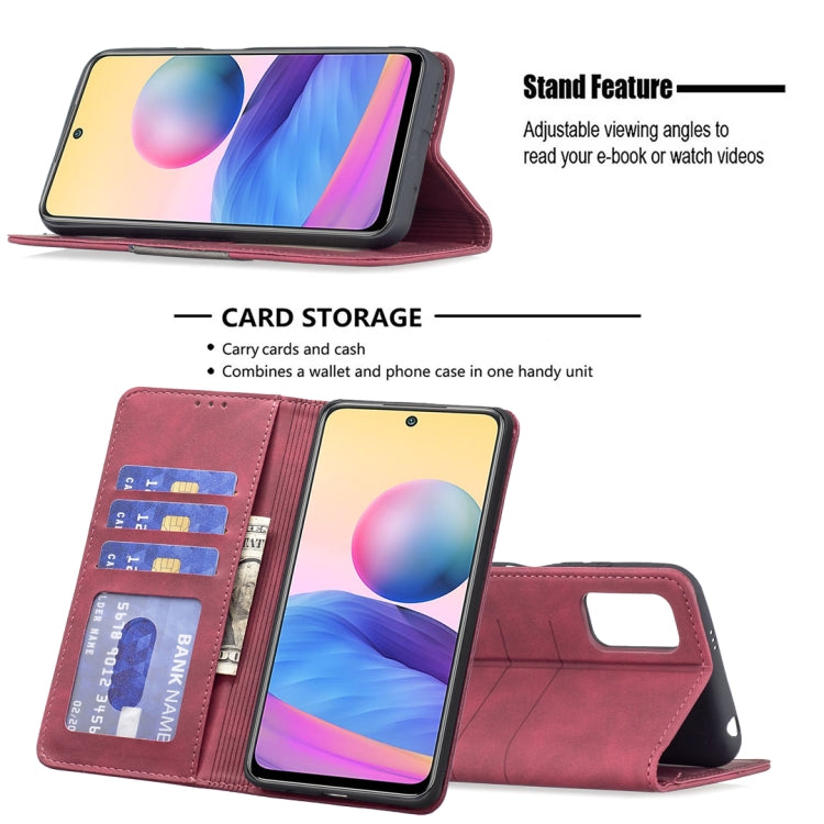 For Xiaomi Poco M3 Pro / Redmi Note 10 5G / 10T 5G Magnetic Splicing Leather Phone Case