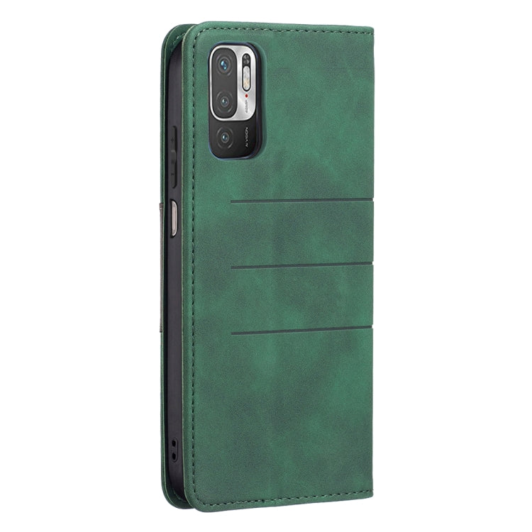 For Xiaomi Poco M3 Pro / Redmi Note 10 5G / 10T 5G Magnetic Splicing Leather Phone Case