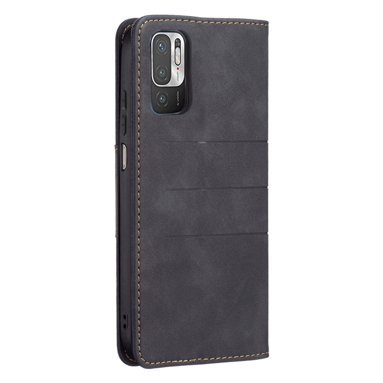 For Xiaomi Poco M3 Pro / Redmi Note 10 5G / 10T 5G Magnetic Splicing Leather Phone Case